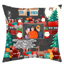 З Новим роком, дорога бабуся - новорічна подушка декоративна з фото