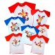 Новорічні олені - 2-х кольорові новорічні футболки купити в інтернет магазині