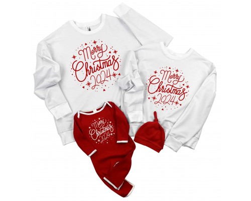 Merry Christmas 2024 - новогодние свитшоты с комбинезоном-человечком купить в интернет магазине