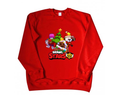 Brawl Stars - детский новогодний свитшот купить в интернет магазине