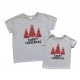 Merry Christmas глиттер - комплект новогодних футболок для мамы и дочки купить в интернет магазине