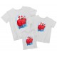 Семья - комплект новогодних футболок для всей семьи купить в интернет магазине