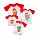 Пряники - новорічний комплект 2-х кольорових футболок купити в інтернет магазині