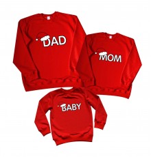 Dad, Mom, Baby - новорічні світшоти для всієї родини