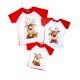 Новорічні олені - комплект новорічних футболок для всієї родини купити в інтернет магазині
