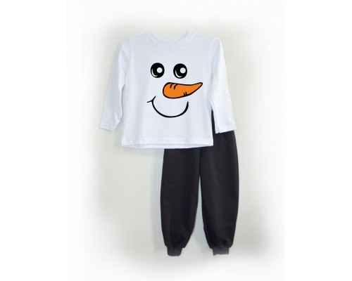 Снеговик - новогодний комплект джемпер детский +штаны купить в интернет магазине