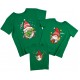 Merry Christmas гномы - комплект новогодних футболок family look для всей семьи купить в интернет магазине