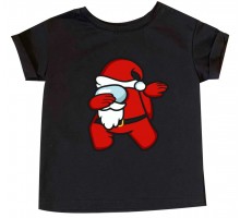 Санта Клаус Among Us - детская новогодняя футболка