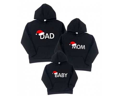 Dad, Mom, Baby - новорічні толстовки для всієї родини купити в інтернет магазині
