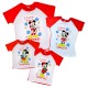 Родина Міккі Маусів - новорічний комплект 2-х кольорових футболок купити в інтернет магазині