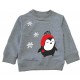 Пингвин в красной шапочке - свитшот детский на Новый год купить в интернет магазине