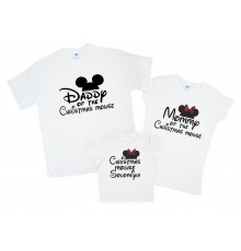 Christmas mouse - новогодний комплект футболок на Рождество