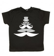 Ёлка из усов - новогодняя футболка детская для мальчика