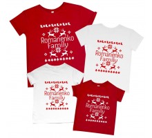 Family - іменні новорічні футболки для всієї родини