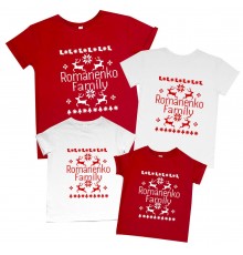Family - іменні новорічні футболки для всієї родини