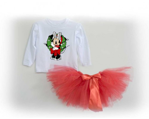 Минни Маус - комплект для девочки на Новый год свитшот +юбка пачка фатиновая купить в интернет магазине
