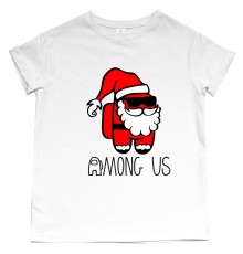 Among Us в окулярах - дитяча новорічна футболка