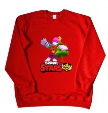 Brawl Stars з ялинкою - дитячий новорічний світшот