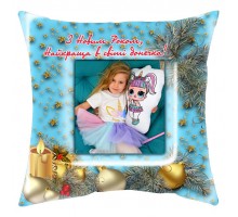 З Новим роком, донечка - новорічна подушка з фото на замовлення