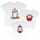 Семья пингвинов - новогодний комплект семейных футболок купить в интернет магазине