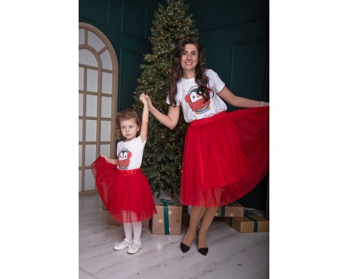 Сімя пінгвінів - новорічний комплект сімейних футболок купити в інтернет магазині