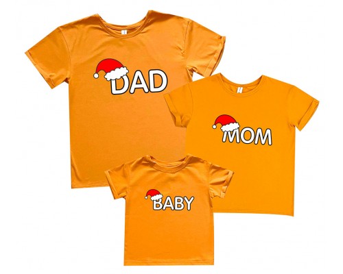 Dad, Mom, Baby - новорічні футболки для всієї родини купити в інтернет магазині