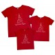 Счастливого Рождества - новогодний комплект семейных футболок купить в интернет магазине