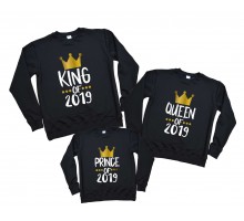 2023 King, Queen, Prince, Princess - новогодний комплект семейных свитшотов family look