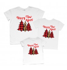 Happy New Year - новорічний комплект футболок для всієї родини