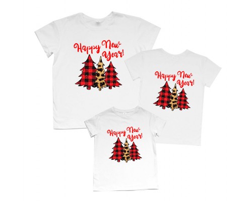 Happy New Year - новорічний комплект футболок для всієї родини купити в інтернет магазині