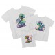 Сімя драконів - комплект новорічних футболок для всієї родини купити в інтернет магазині
