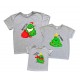 Весёлые ёлки - комплект футболок для всей семьи на Новый год купить в интернет магазине