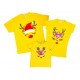 Олени - комплект семейных футболок на Новый год купить в интернет магазине