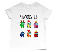 Among Us новорічні - дитяча футболка