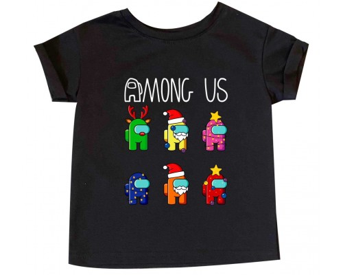Among Us новорічні - дитяча футболка купити в інтернет магазині