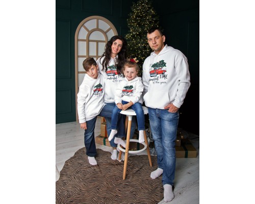 Its the most wonderful time of the year - комплект новогодних толстовок для всей семьи купить в интернет магазине