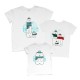 Новорічні футболки family look для всієї родини з ведмедиками купити в інтернет магазині