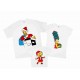 Симпсони новорічні Гомер, Мардж, Барт та Ліса - комплект 2-х кольорових новорічних футболок купити в інтернет магазині