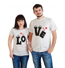 LOVE - парні футболки для закоханих