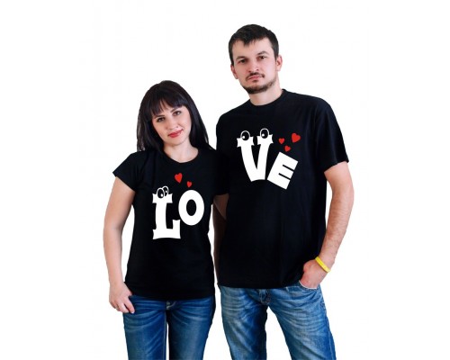 LOVE - парные футболки для влюбленных купить в интернет магазине