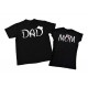 DAD, MOM з вушками Міккі Маус - парні футболки для чоловіка та дружини купити в інтернет магазині