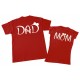 DAD, MOM с ушками Микки Маус - парные футболки для мужа и жены купить в интернет магазине