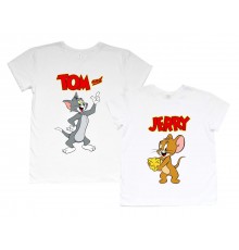 Tom and Jerry - парные футболки для влюбленных