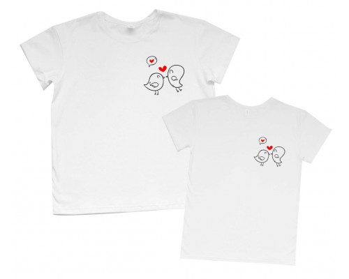 Птички - парные футболки для двоих купить в интернет магазине
