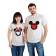 Микки Маусы силуеты - парные футболки для двоих купить в интернет магазине