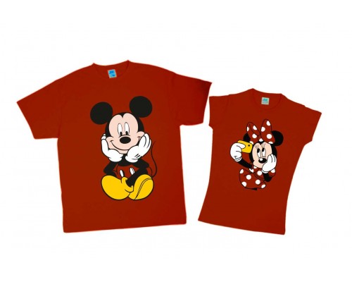 Микки Маусы селфи - парные футболки для двоих купить в интернет магазине