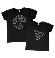 Пицца - парные футболки для двоих влюбленных