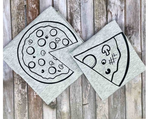 Пицца - парные футболки для двоих влюбленных купить в интернет магазине