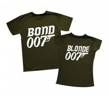 Bond 007, Blonde 007 - парные футболки для двоих