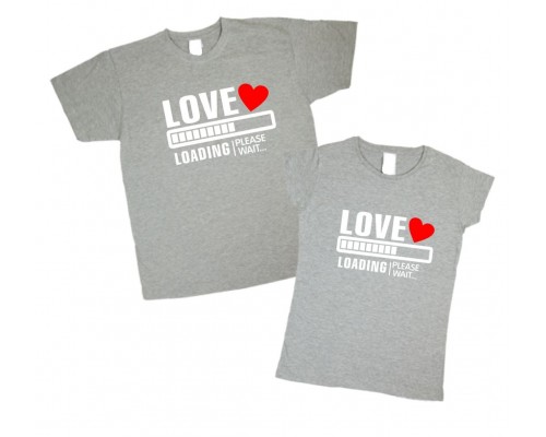 Love loading - парні футболки для закоханих купити в інтернет магазині